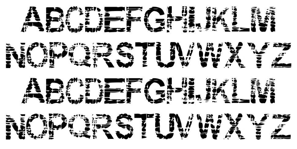 Eraser font specimens