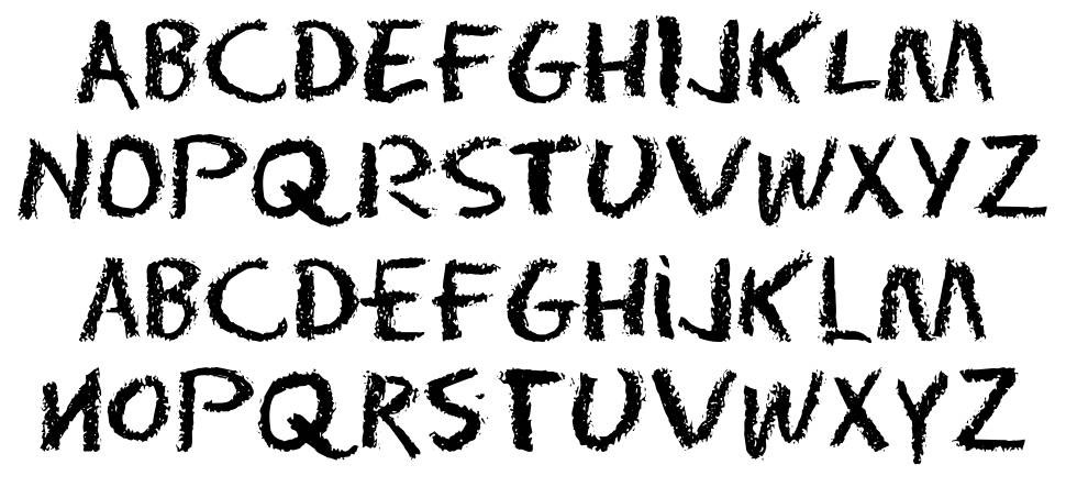 Eraser Dust písmo Exempláře