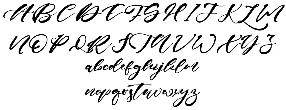 Erica Gavin schriftart vorschau