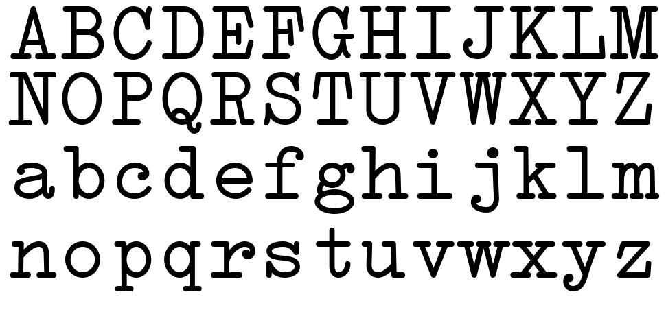 Erika Type font specimens
