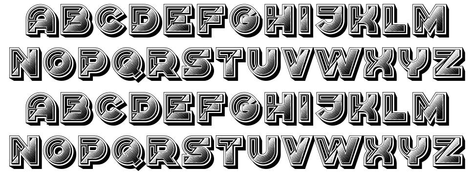 Erkekler font specimens