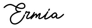 Ermia шрифт