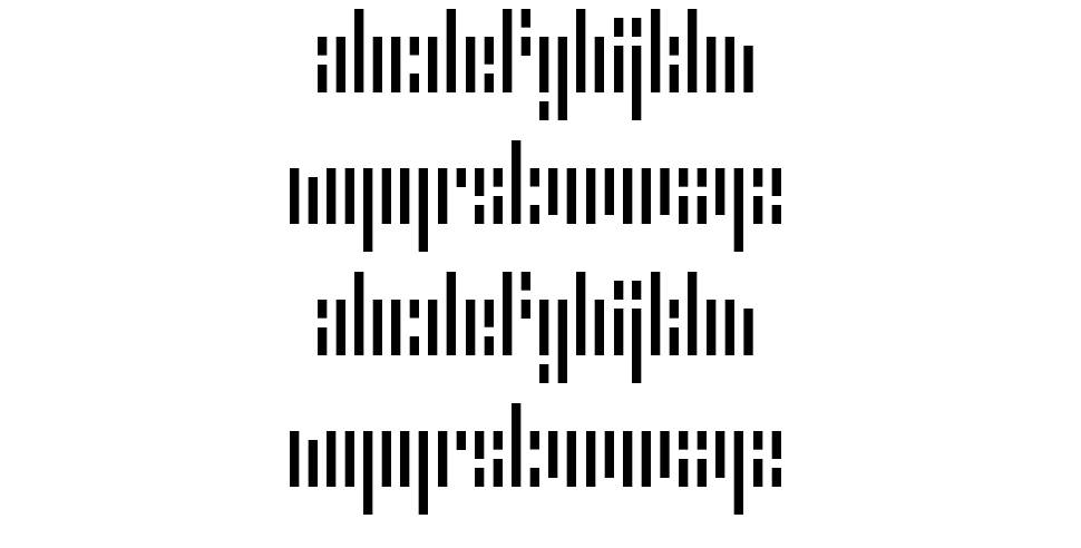 Error Stencil carattere I campioni
