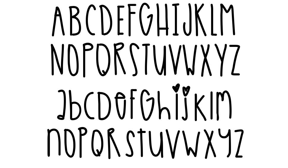 Escapades font Örnekler