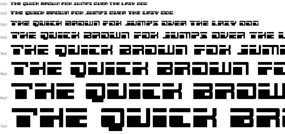 Escape Velocity font Waterfall