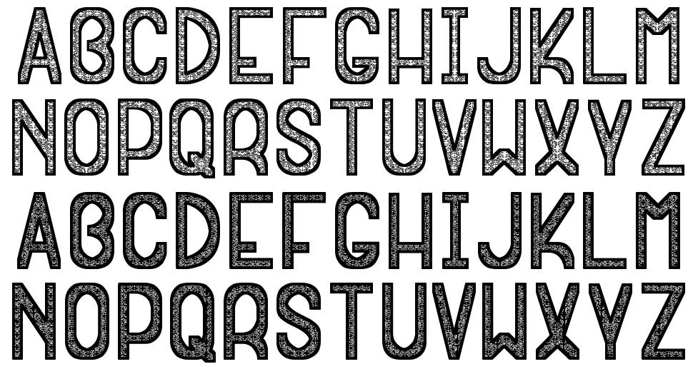 Eskimporce VSF font specimens