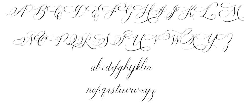 Estarossa schriftart vorschau