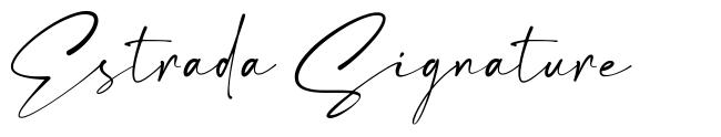 Estrada Signature 字形