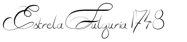 Estrela Fulguria 1748 schriftart