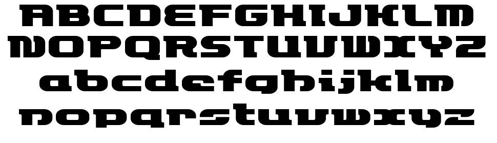ET Rocketype font specimens