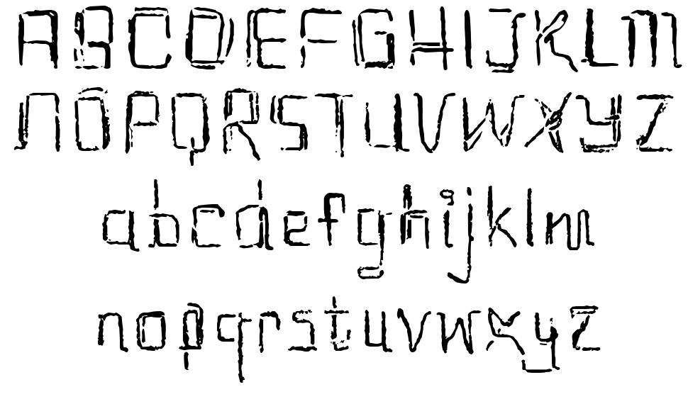 EtchAsketch font specimens