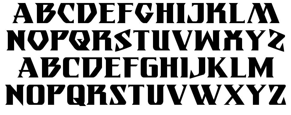 Eternal Knight font specimens