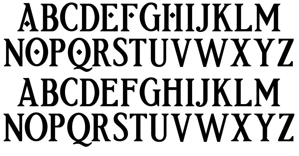 Etherion 字形 标本