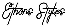 Ethons Styles шрифт