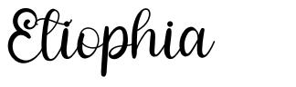 Etiophia font