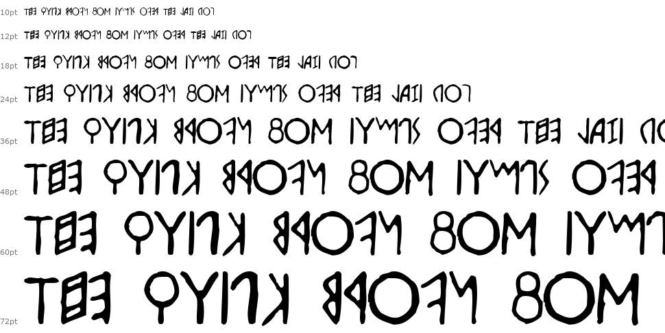 Etruscan písmo Vodopád