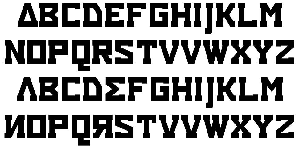 Eurocentric font Örnekler