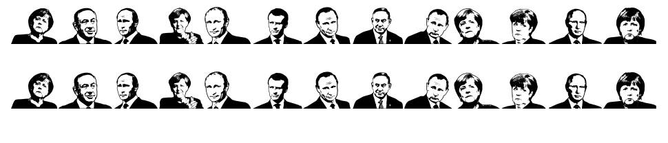 European Leaders 字形 标本