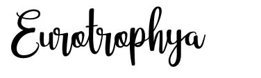 Eurotrophya шрифт