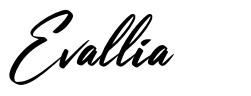 Evallia font