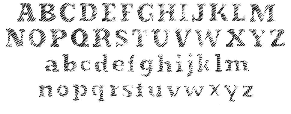 Evanescente 字形 标本