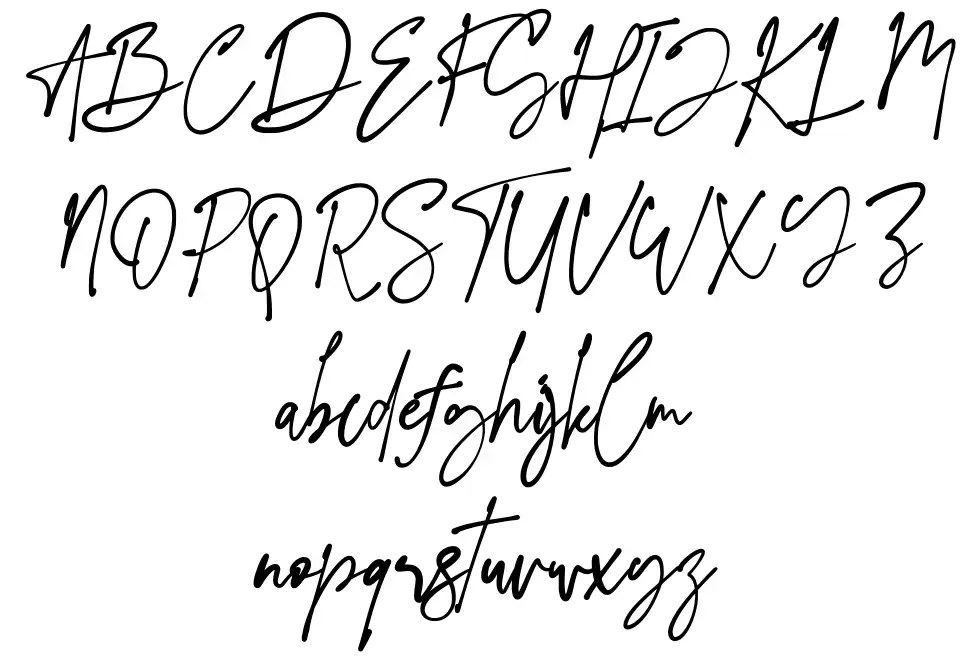 Evangelina font by Hamzah Muhamad Ihsan | FontRiver
