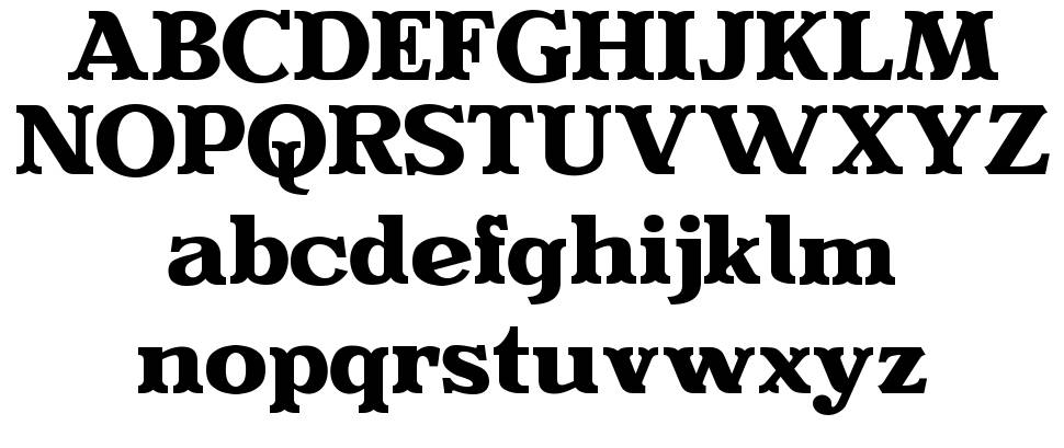 Evereast Serif fuente Especímenes