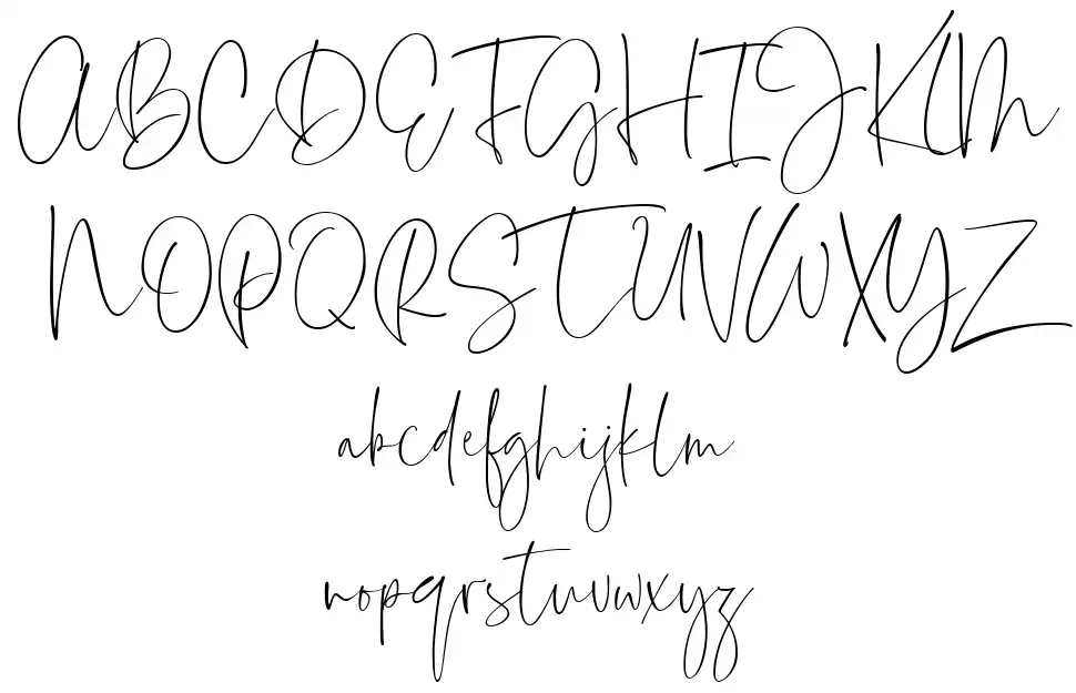 Everleigh Signature Scriptfont specimens