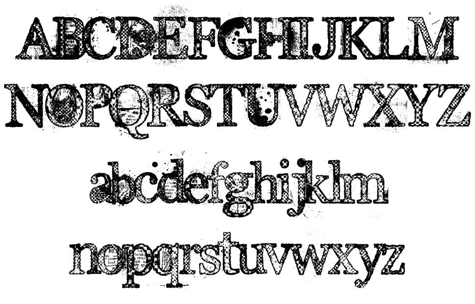 Everyday Ghost font specimens