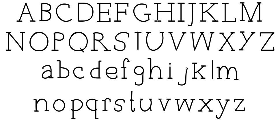 Everyday Typo font specimens