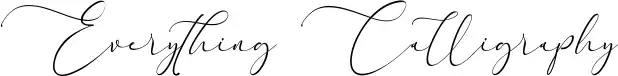Everything Calligraphy