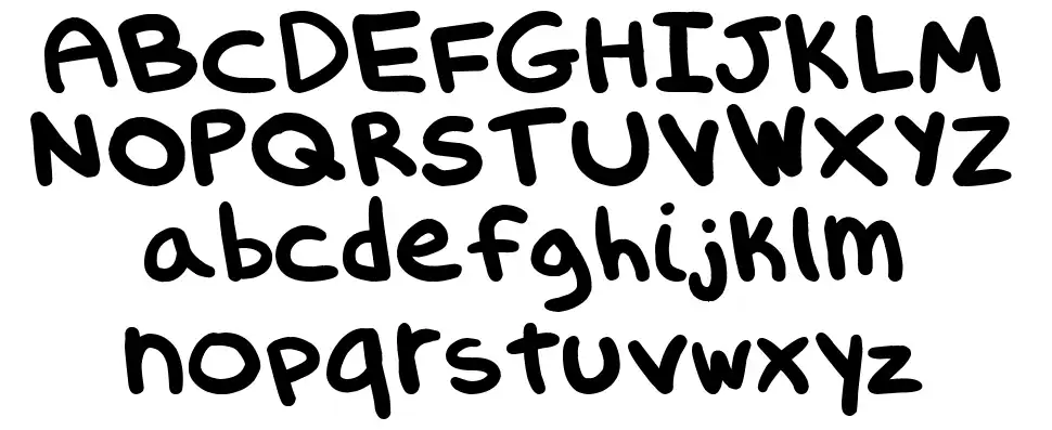 Evil Spork Girlfont specimens