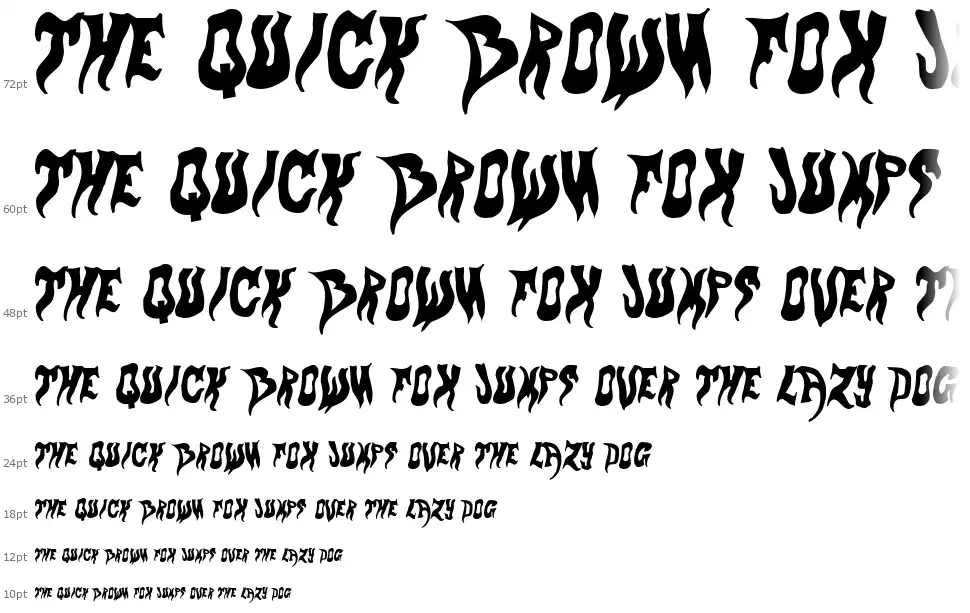 Evolfont waterfall