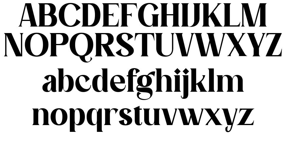 Evoria font specimens