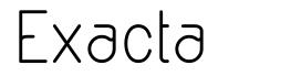 Exacta font