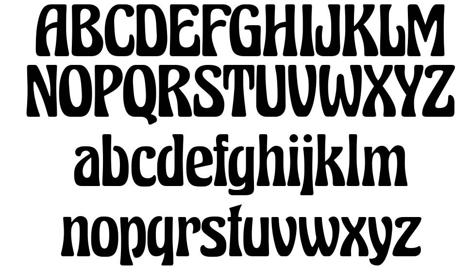 Excalibur Nouveau font specimens