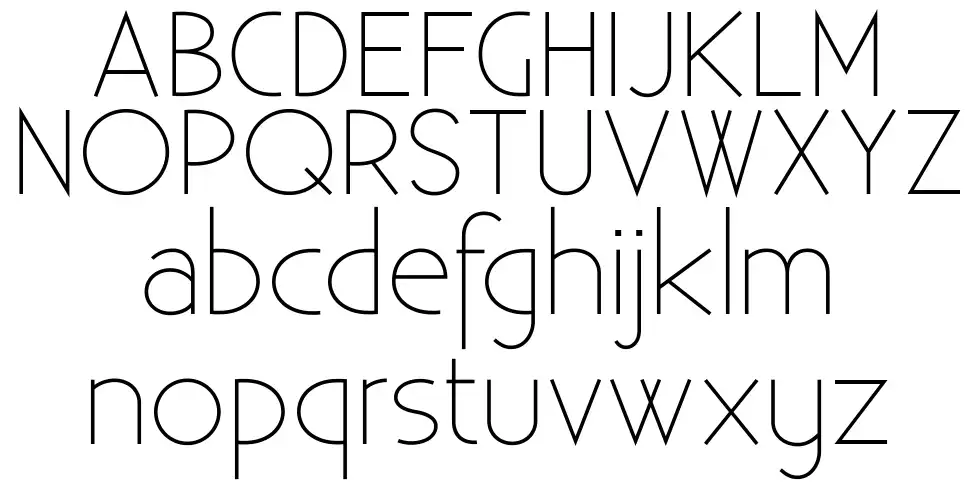 Existence Lightfont specimens