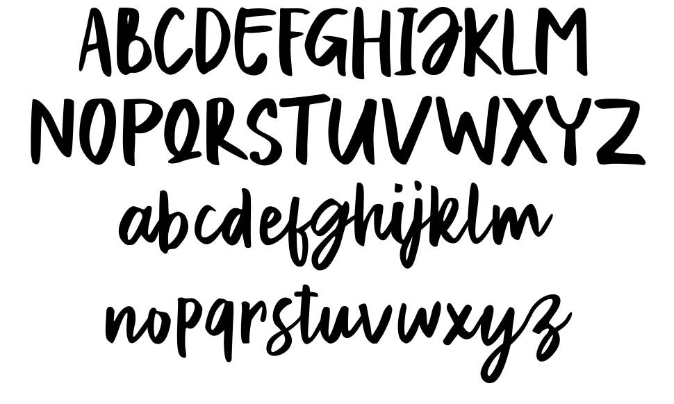 Exotic Queen font Örnekler