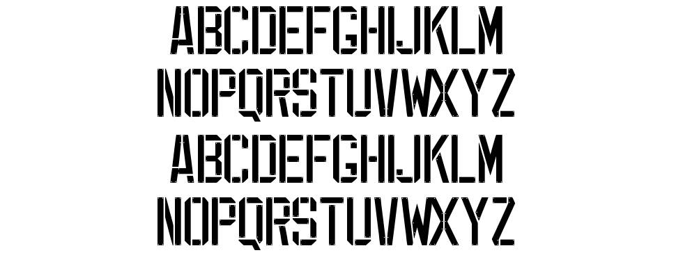 EXP Font font specimens
