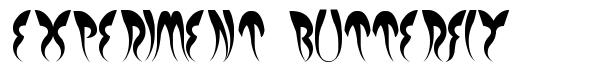 Experiment Butterfly font