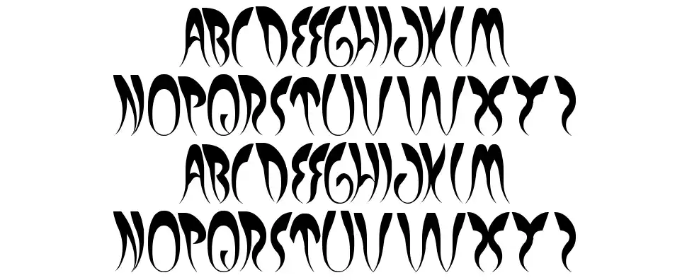 Experiment Butterflyfont specimens