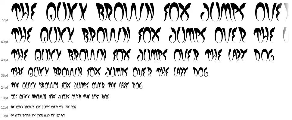 Experiment Butterflyfont waterfall