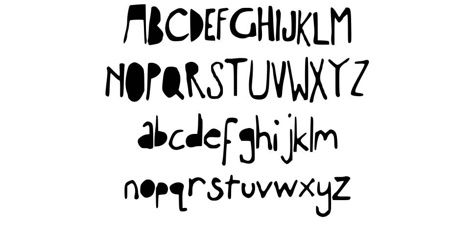 Experimental Seex Font font specimens