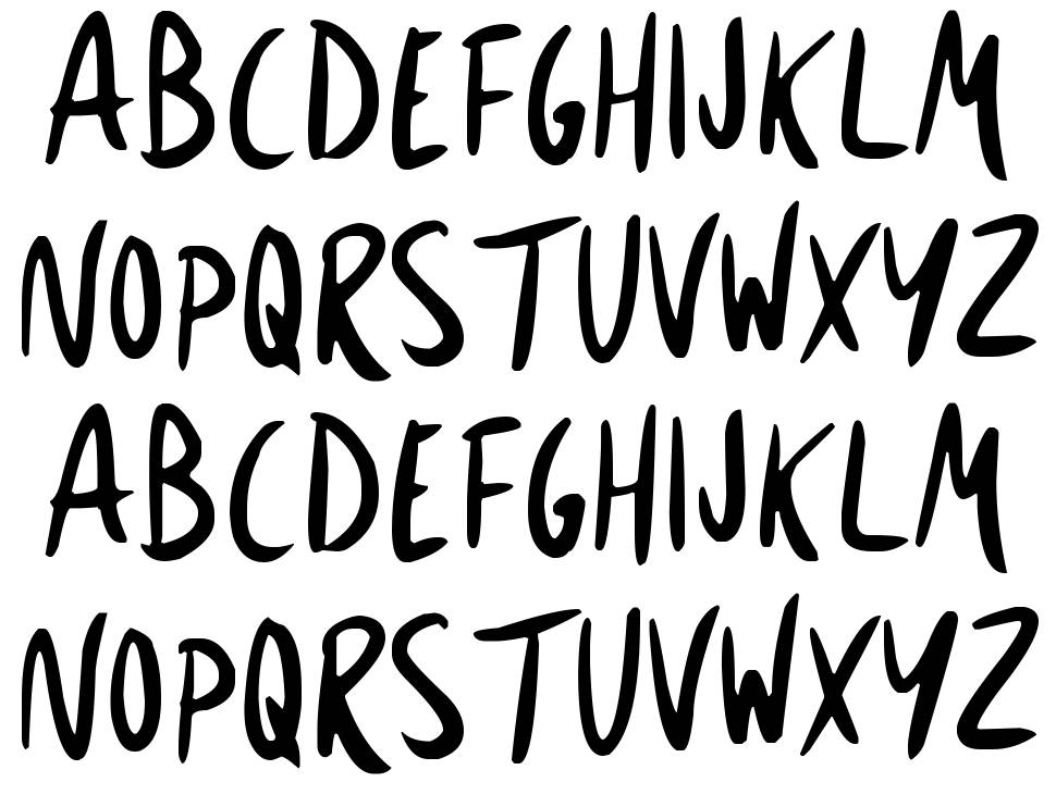 Expressive Inks フォント 標本