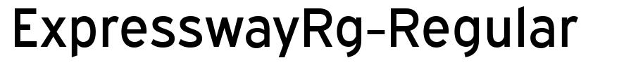ExpresswayRg-Regular шрифт