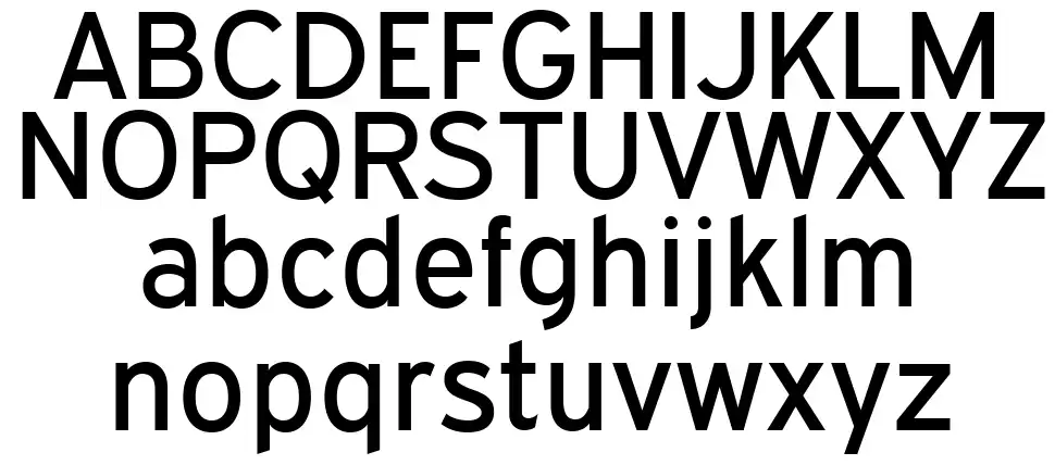 ExpresswayRg-Regularfont specimens