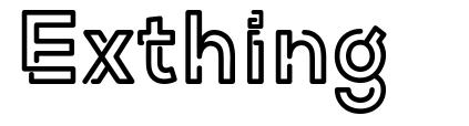 Exthing font