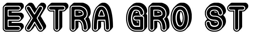 Extra Gro St font