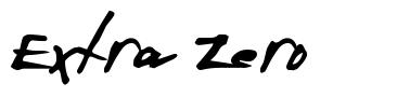 Extra Zero 字形
