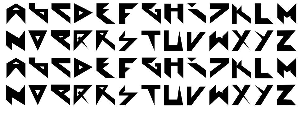 Extraterrestial 字形 标本